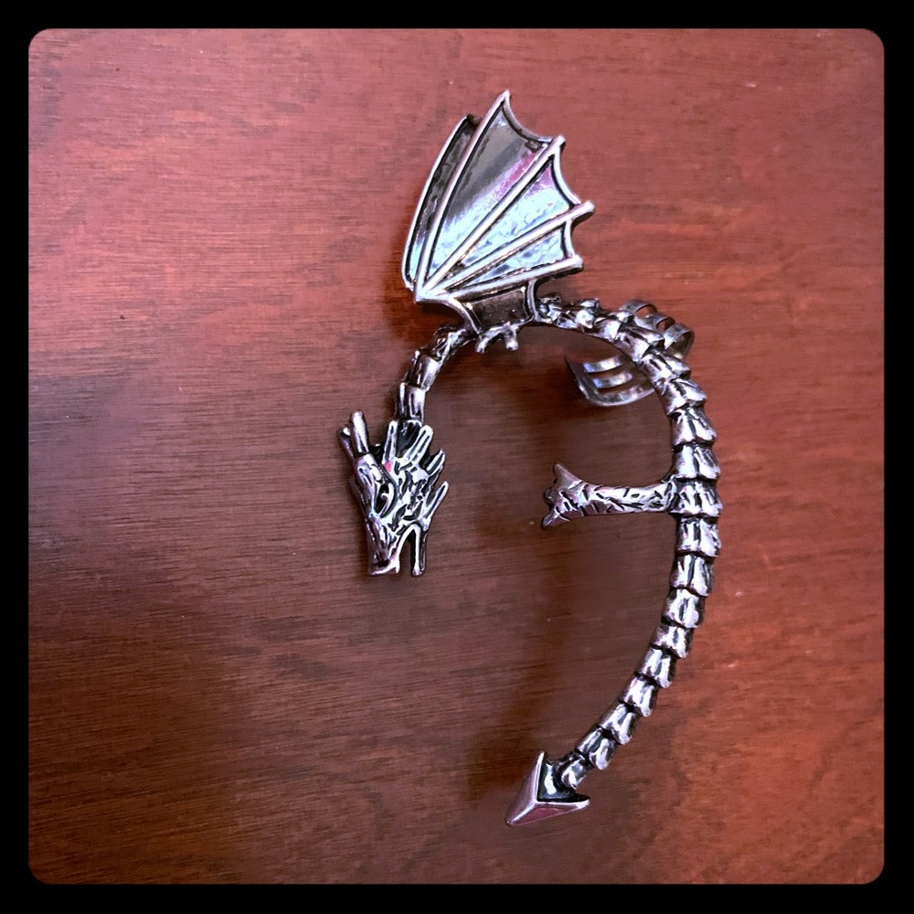 Dragon ear cuff earring